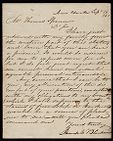 Letter from James M. Blackwell to Thomas Sparrow 
